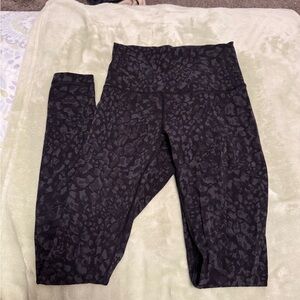 Lululemon Athletica Black Patterned Leggings